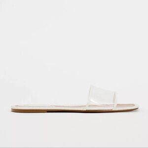 Zara Vinyl Slide Sandals